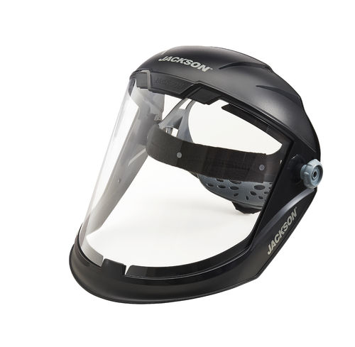 Jackson Safety 14201 MAXVIEW&trade; Premium Face Shield - Clear Window - 370 Speed Dial&trade; Ratcheting Head Gear - Anit-Fog Coating