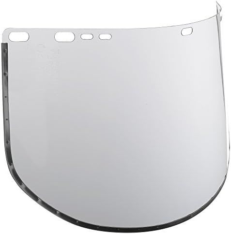 Jackson Safety 29079 Replacement Windows for F30 Acetate Face Shields - Clear - 9&quot; x 15.5&quot; X.040&quot; - D Shaped - Bound