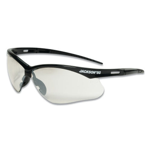 Jackson Safety 50004 Jackson SG Safety Glasses - Indoor/Outdoor Lens - Black Frame - Hardcoat Anti-Scratch (12 Qty pack)