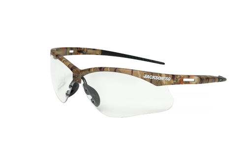 Jackson Safety 50012 Jackson SG Safety Glasses - Clear Lens - Camo Frame - STA-CLEAR&trade; Anti-Fog - Indoor