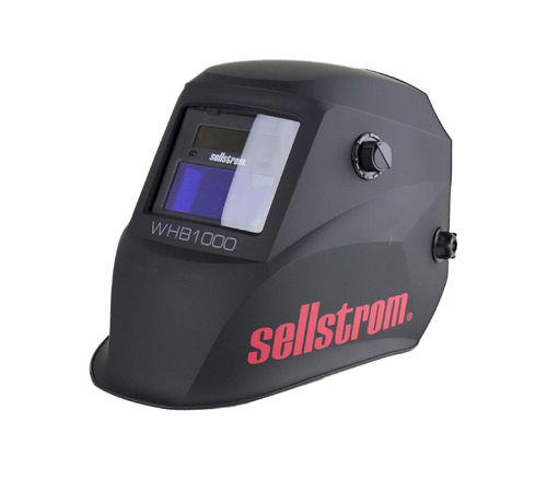 Sellstrom S26100 Sellstrom WHB1000 Advantage Series Welding Helmet, Solar Operated, 3.54&quot; x 1.57&quot; view size, 9-13 Shade